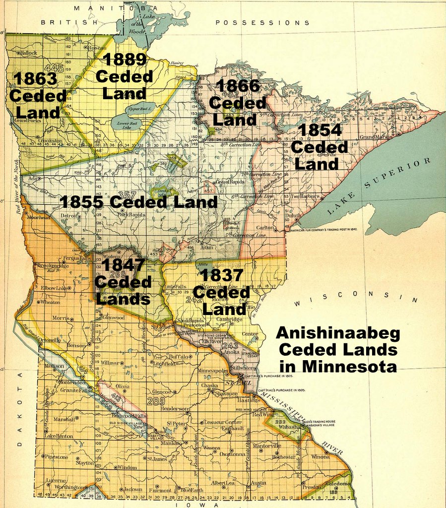 Ceded Lands in MN