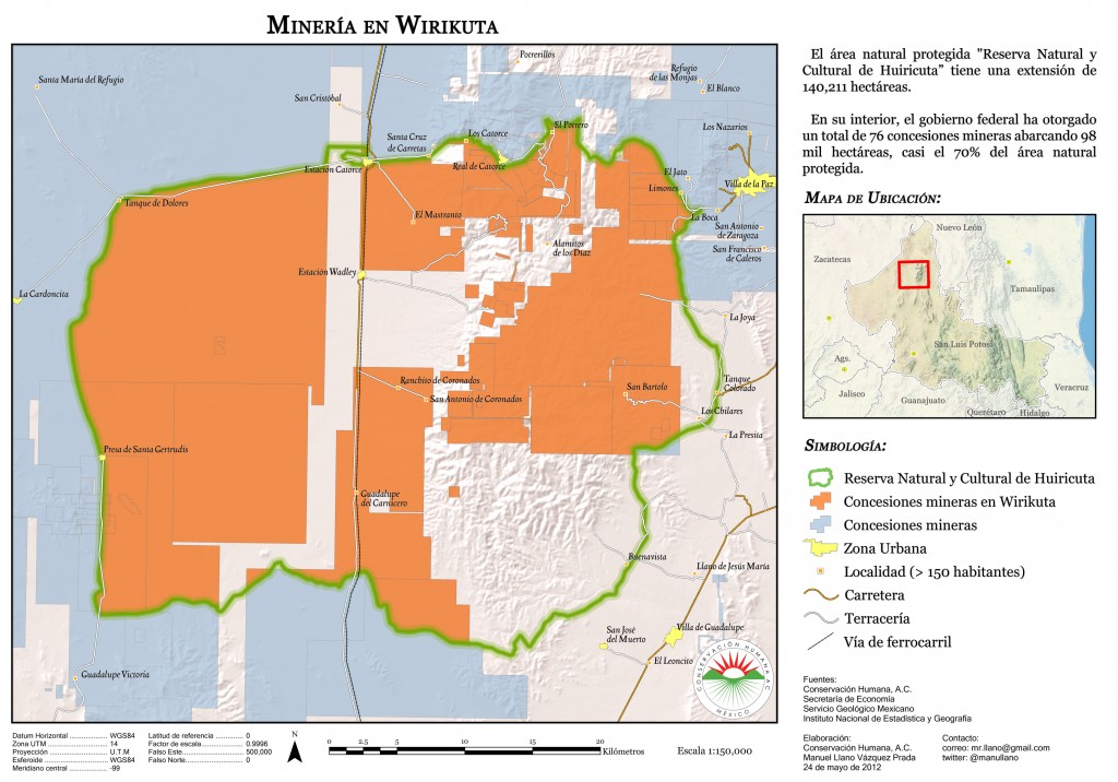 Detailed Map of Wirikuta
