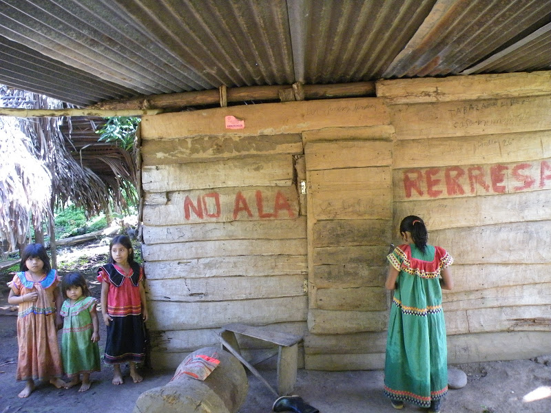 No a la represa - No to the dam. Photo Robin Oisín Llewellyn