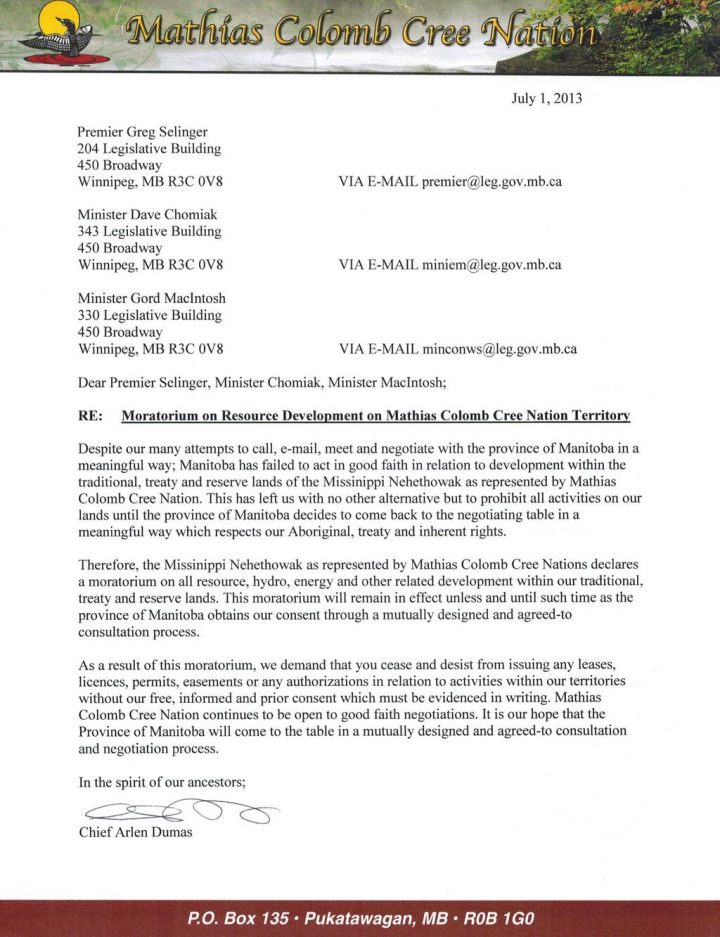 Moratorium on development