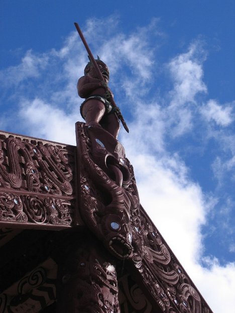 Maori meeting house in Rotorua