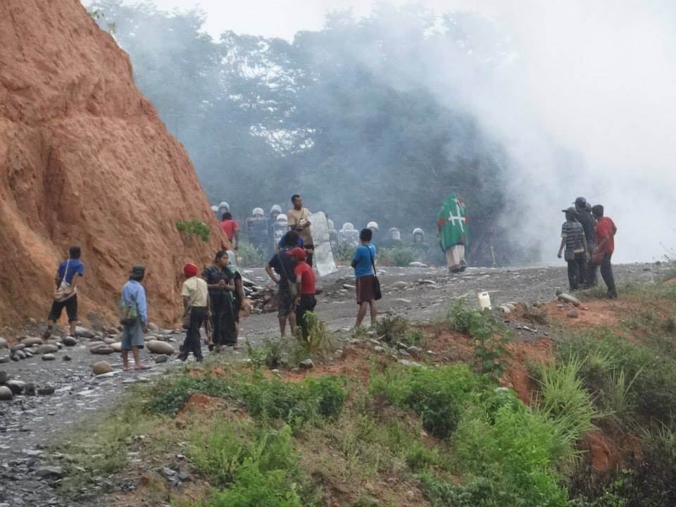 Panama Police attack Ngäbe protest camps