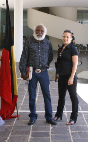 Glen Cooke and Kylie Fitzwater outside Toro's 2013 AGM (Photo: MPI)