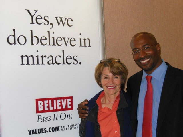 Photograph: Lynn Twist with Van Jones: Values.com