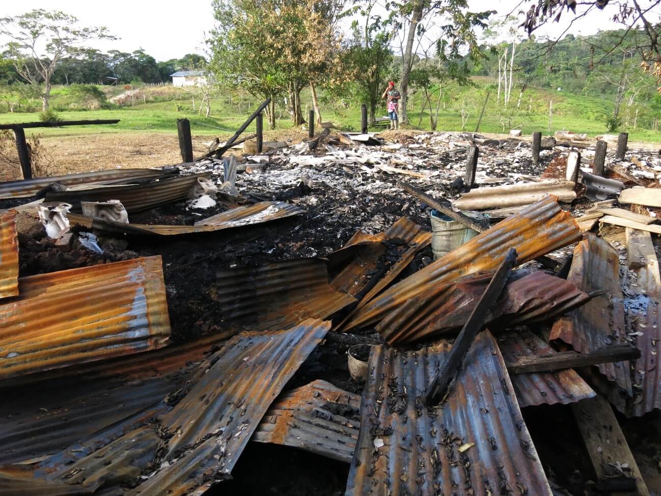 Damage after attack in Bellavista (Photo by Bram Ebus)