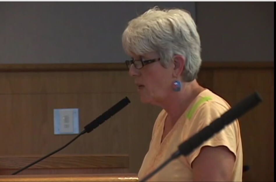 KGMI’s SML radio show host, Kris Halterman testifying at July 7, 2015 Whatcom County Council meeting