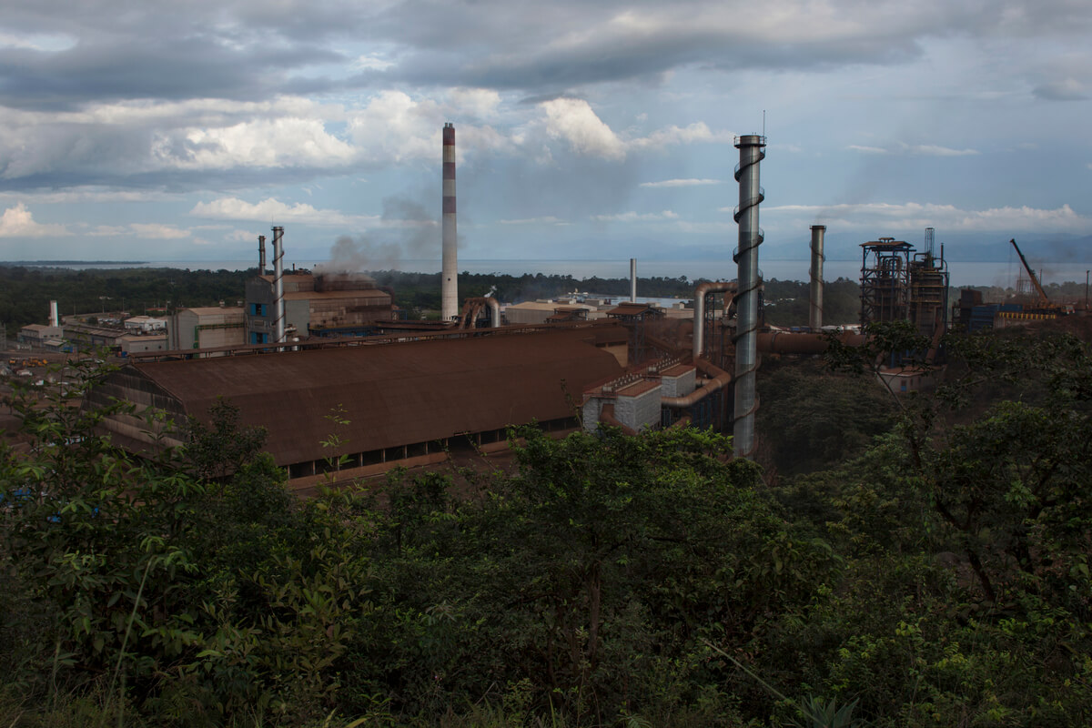 The "Fenix" Mining Project in El Estor, Guatemala. Established in 1965 as the EXMIBAL nickel mine owned by Canadian mining firm INCO, the project was transferred to the Guatemalan Nickel Company (CGN) in 2005 after the expiration of the original 40-year license. CGN was the local subsidiary of Canadian Skye Resources, a junior mining company comprised of former INCO directors. Skye was bought by HudBay in 2008, and the project sold to the Russian-based Solway group in 2011.  (Photo: James Rodríguez/mimundo.org)