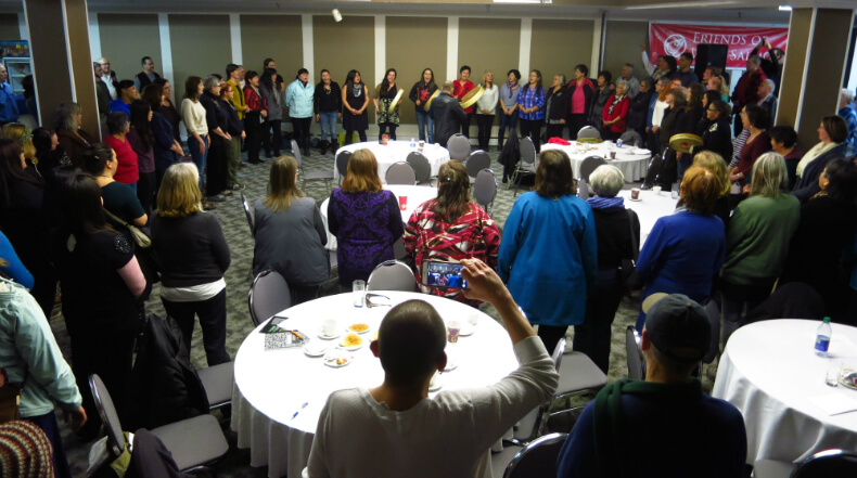 Ceremony Circle. Photo: Friends Of Wild Salmon 