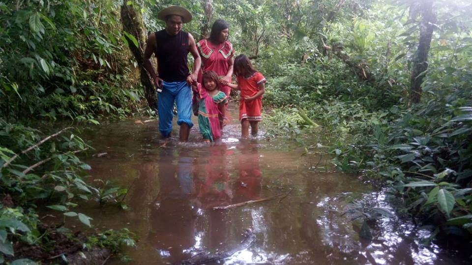 Roads into Kiad are now under water and the community is inaccessible. Photo: Ricardo Miranda