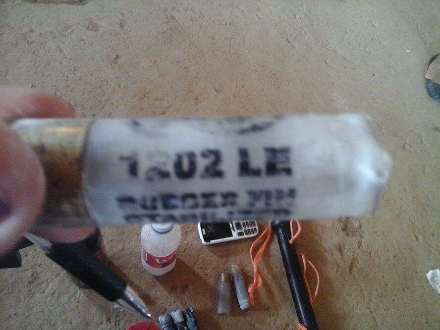 Police ammunition and equipment collected in Gualaquita. Credit: unknown 