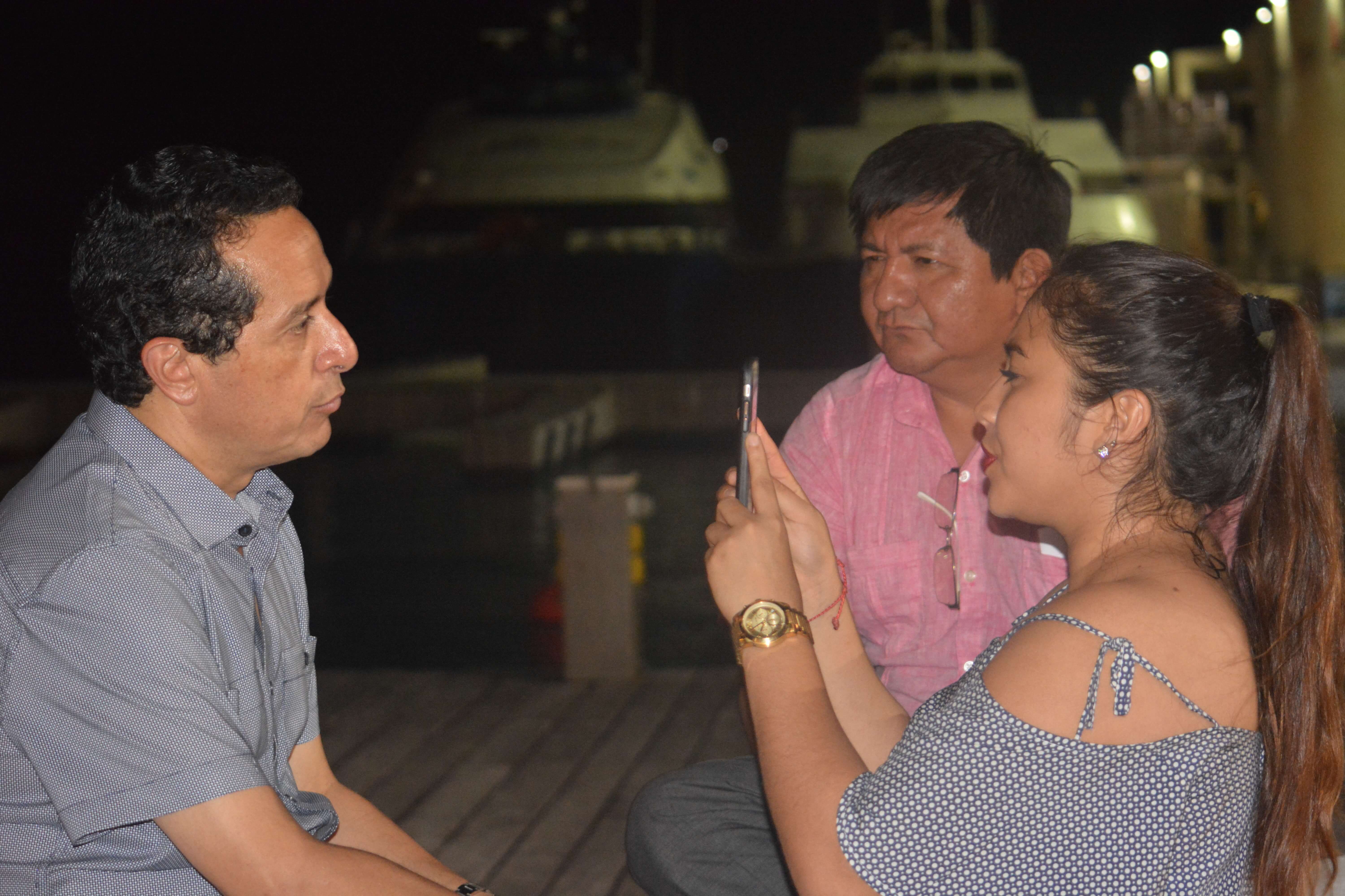 Pedro mary with governor elect carlos joaquin