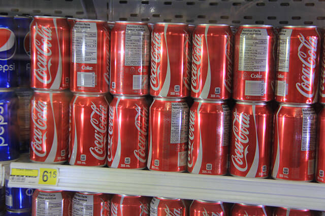 Price of a can of coke is $6.15 (Canadian) in the Northern Store, the only shop in Clyde River. (Photo: Chris Williams)