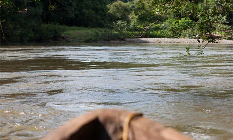 The Tabasara River near the Ngäbe community of Kiad. Photo by Camilo Mejia Giraldo