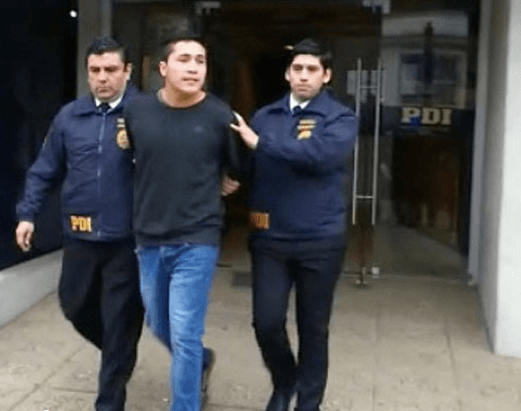 Ernesto Llaitul was arrested on preventive detention in 2016. Photo by Periódico Azkintuwe.