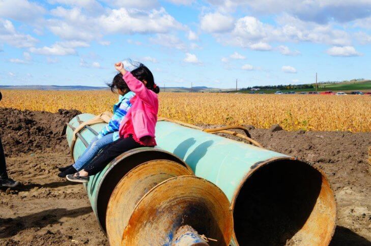 #NoDAPL Manifestación Pacífica de Oración dirigida por el Concejo Internacional de Juventud Indígena en la Reserva de Indios Sioux Standing Rock el 25 de Septiembre del 2016.  Foto: Red Ambiental Indígena
