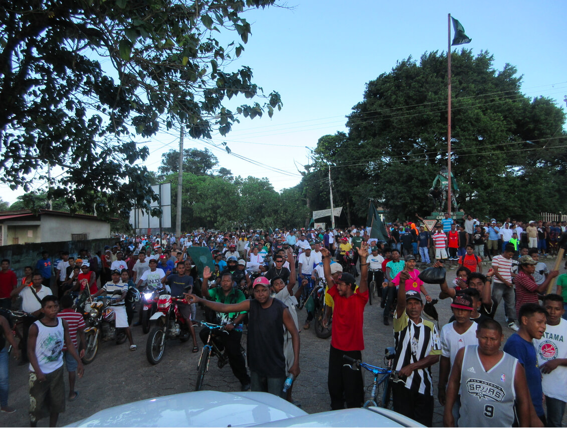 Puerto Cabezas reacts to news of a YATAMA victory. Photo: Brett Spencer