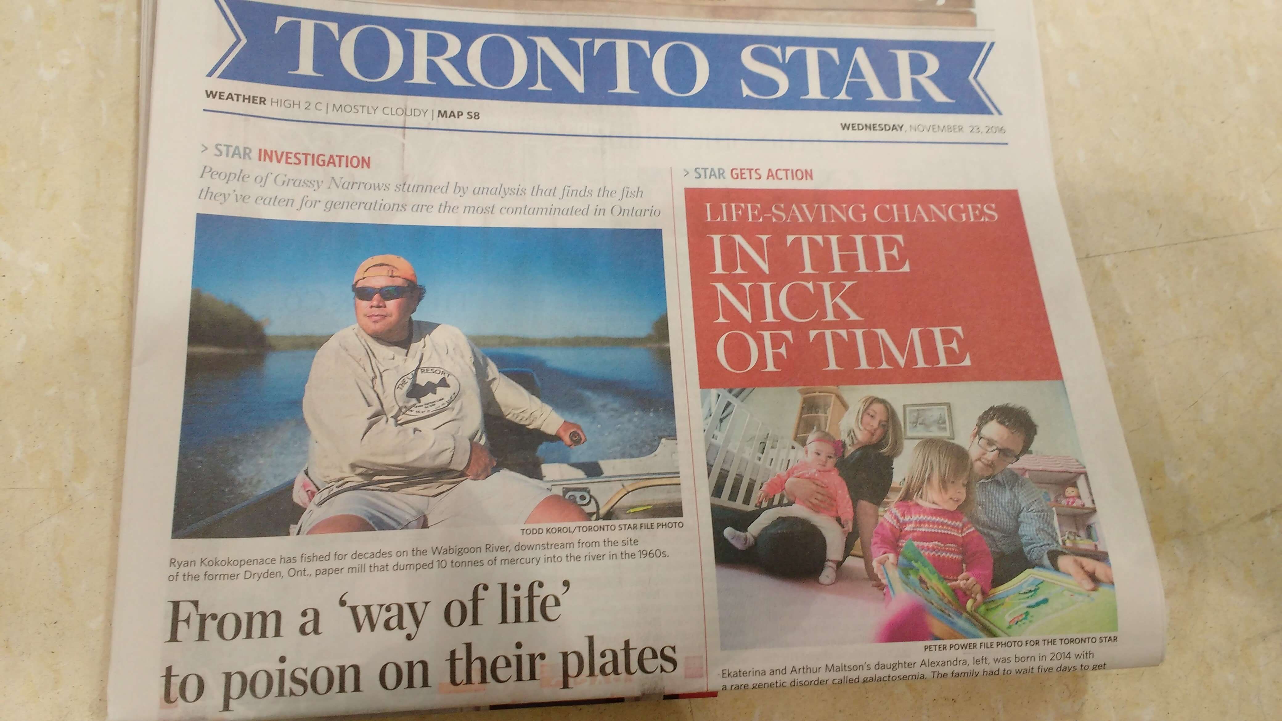 Grassy narrows headline