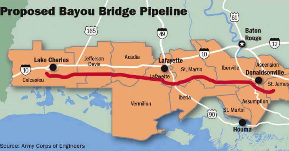 Bayou bridge crop