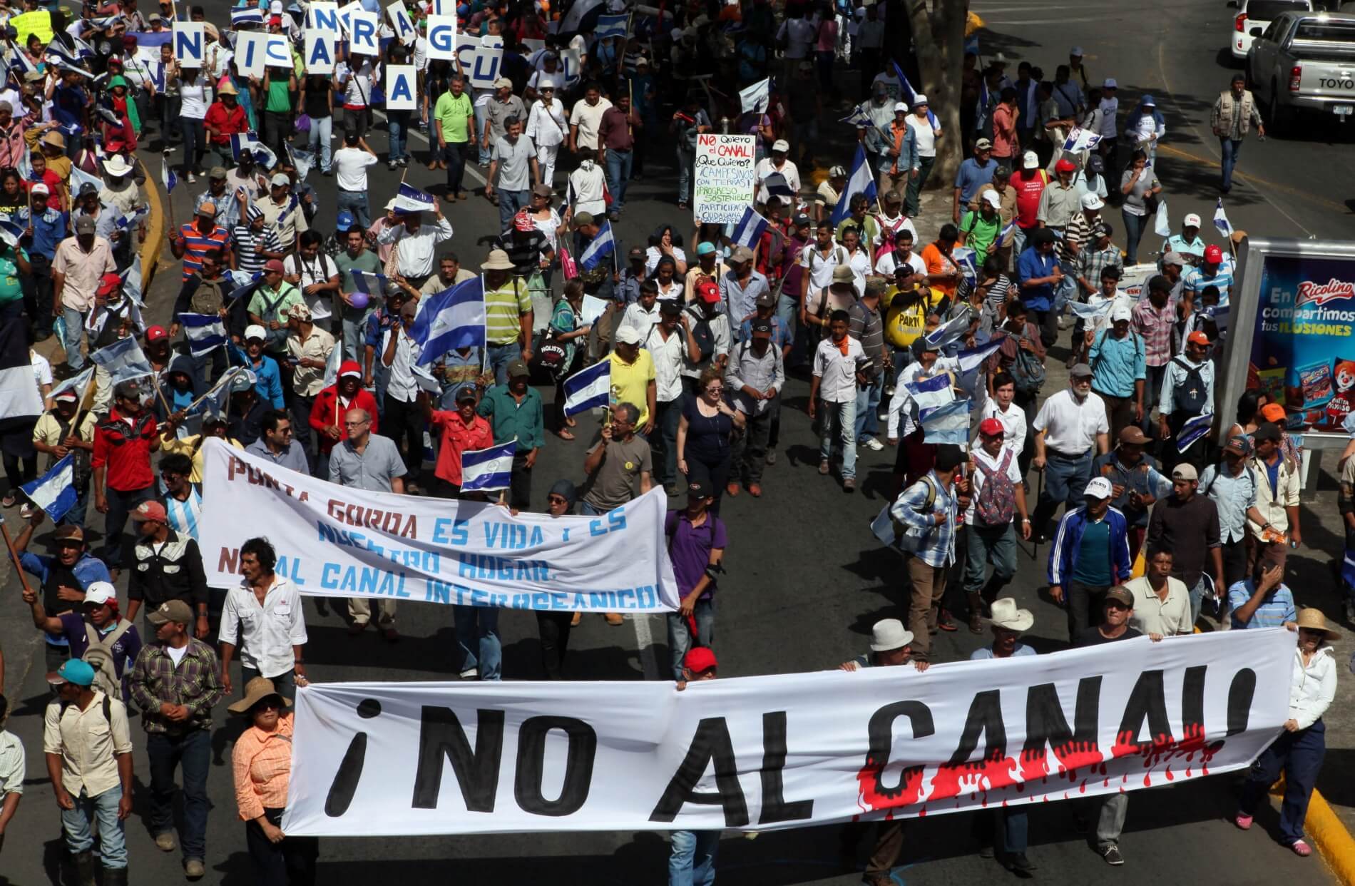 Nicaragua canal protest