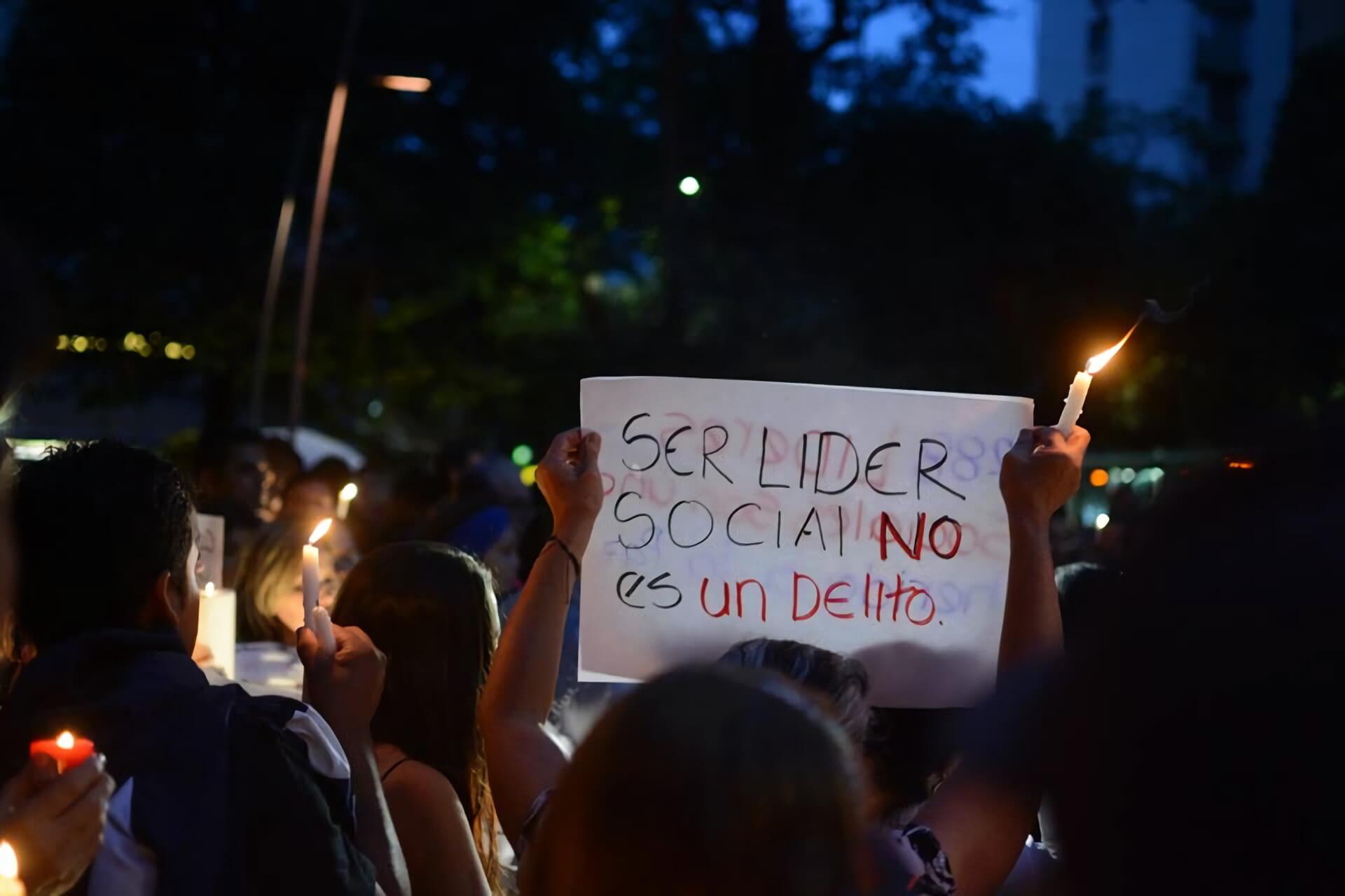 Candlelit vigil, Bucaramanga
