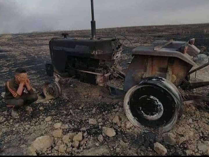 Loss of farm machinery to the deliberate fires is a hard blow to struggling farmers.