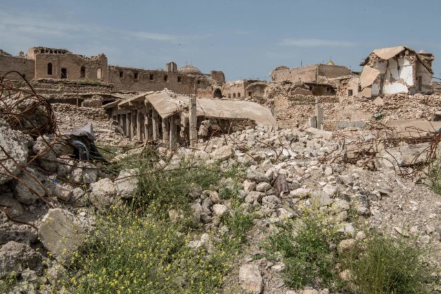 Yezidi sacred site destroyed