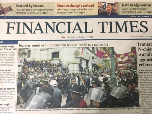 Bolivia financial times