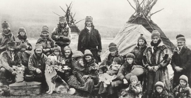 Nordic sami people lavvu 1900 1920