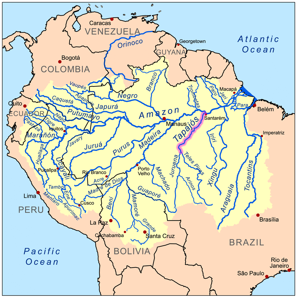 Tapajosrivermap