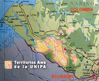 Mapa resguardos unipa