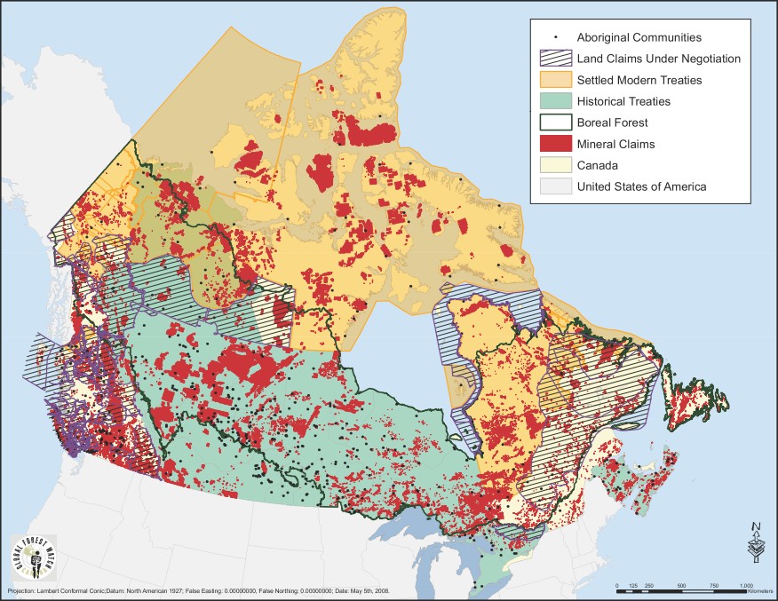 Mining map canada