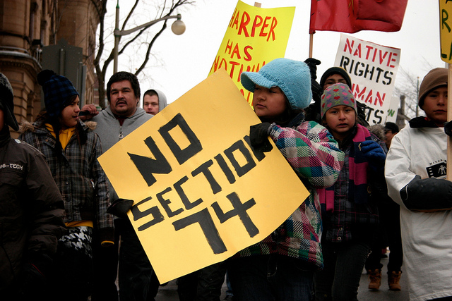 No to section 74 Barriere Lake Algonquins